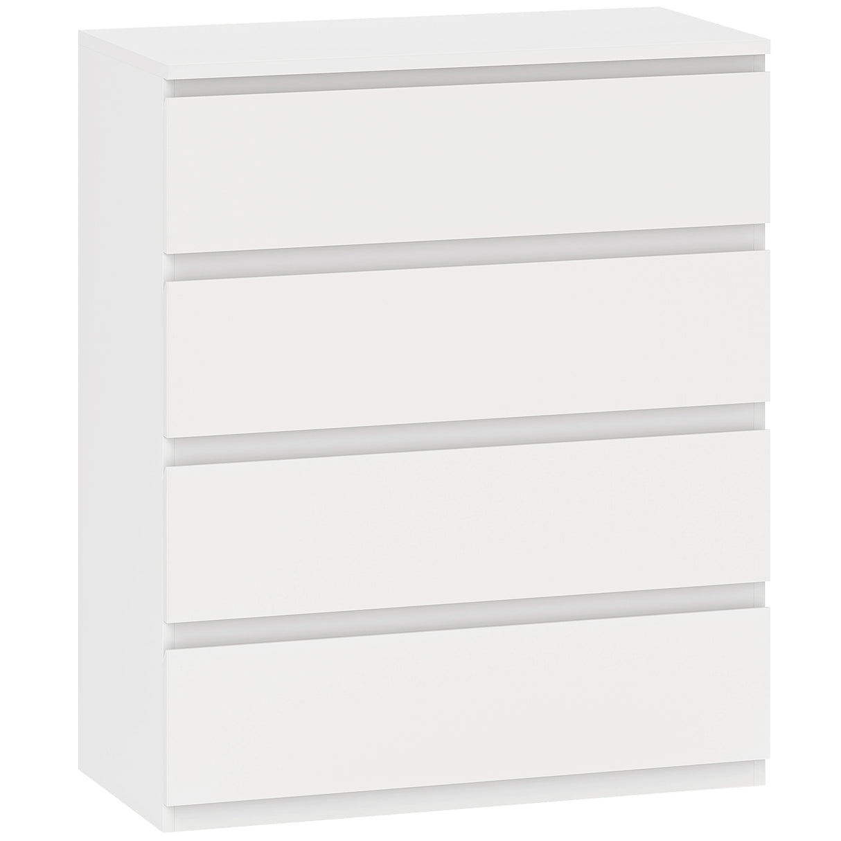Wooden Chest Of 4 Drawers 95cm H x 80cm W- Velmora