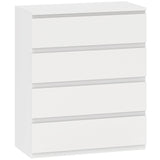 Wooden Chest Of 4 Drawers 95cm H x 80cm W- Velmora