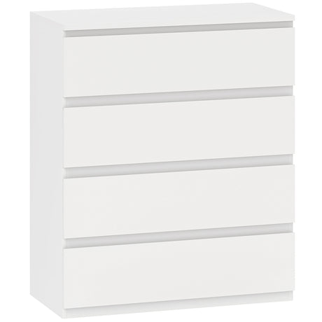 Wooden Chest Of 4 Drawers 95cm H x 80cm W- Velmora