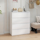 Wooden Chest Of 4 Drawers 95cm H x 80cm W- Velmora