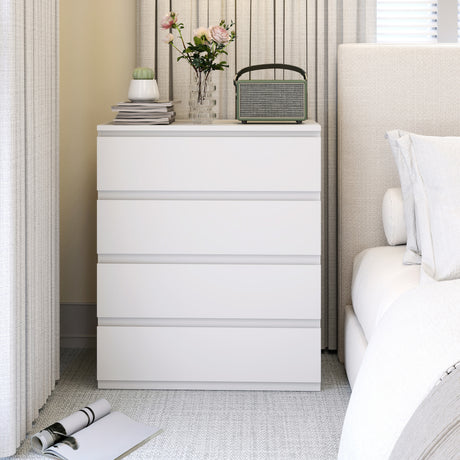 Wooden Chest Of 4 Drawers 95cm H x 80cm W- Velmora