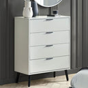 Wooden Chest Of 4 Drawers - Alba