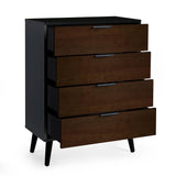 Wooden Chest Of 4 Drawers - Alba