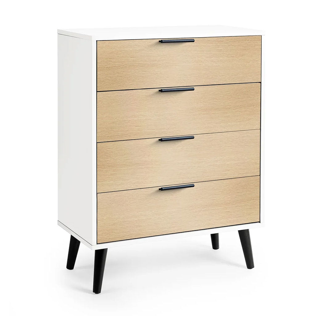 Wooden Chest Of 4 Drawers - Alba