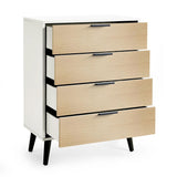 Wooden Chest Of 4 Drawers - Alba