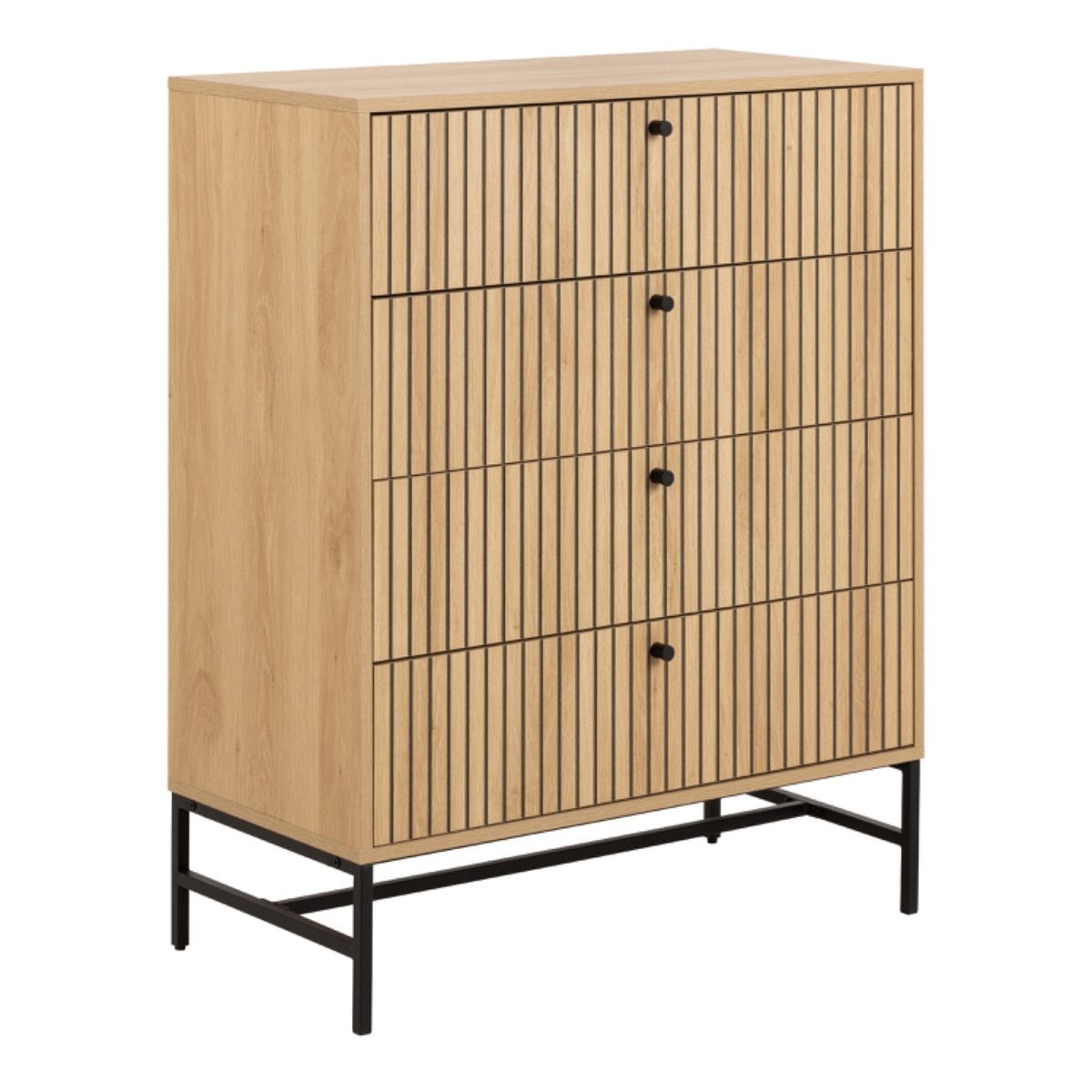 Wooden Chest Of 4 Drawers - Albany