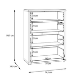 Wooden Chest Of 4 Drawers - Alice Springs