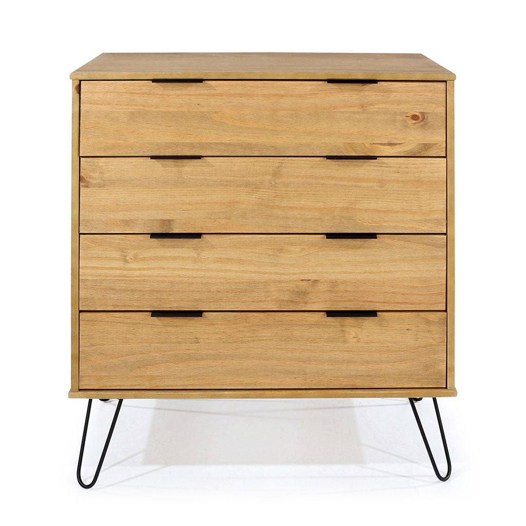 Wooden Chest Of 4 Drawers - Augusta