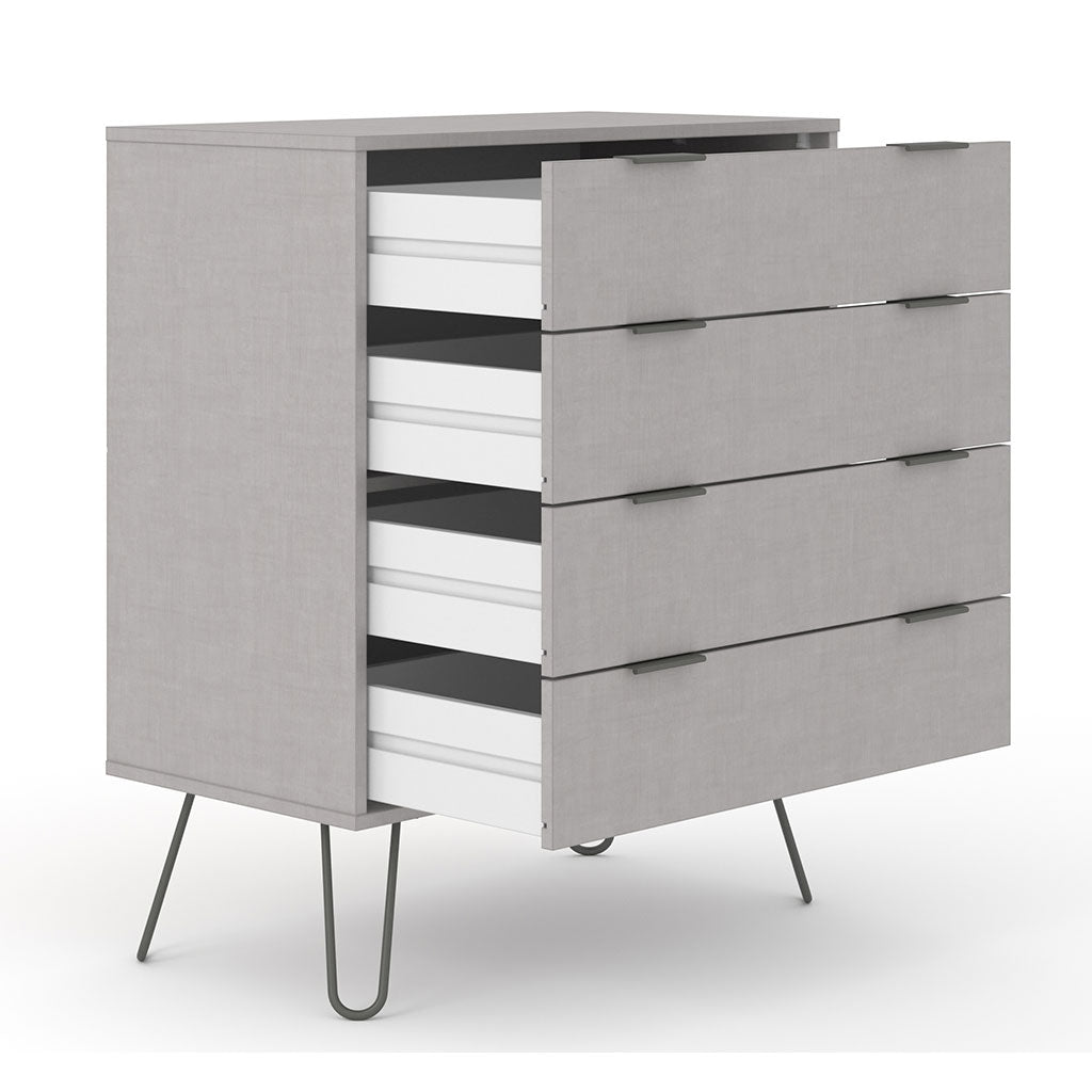 Wooden Chest Of 4 Drawers - Augusta