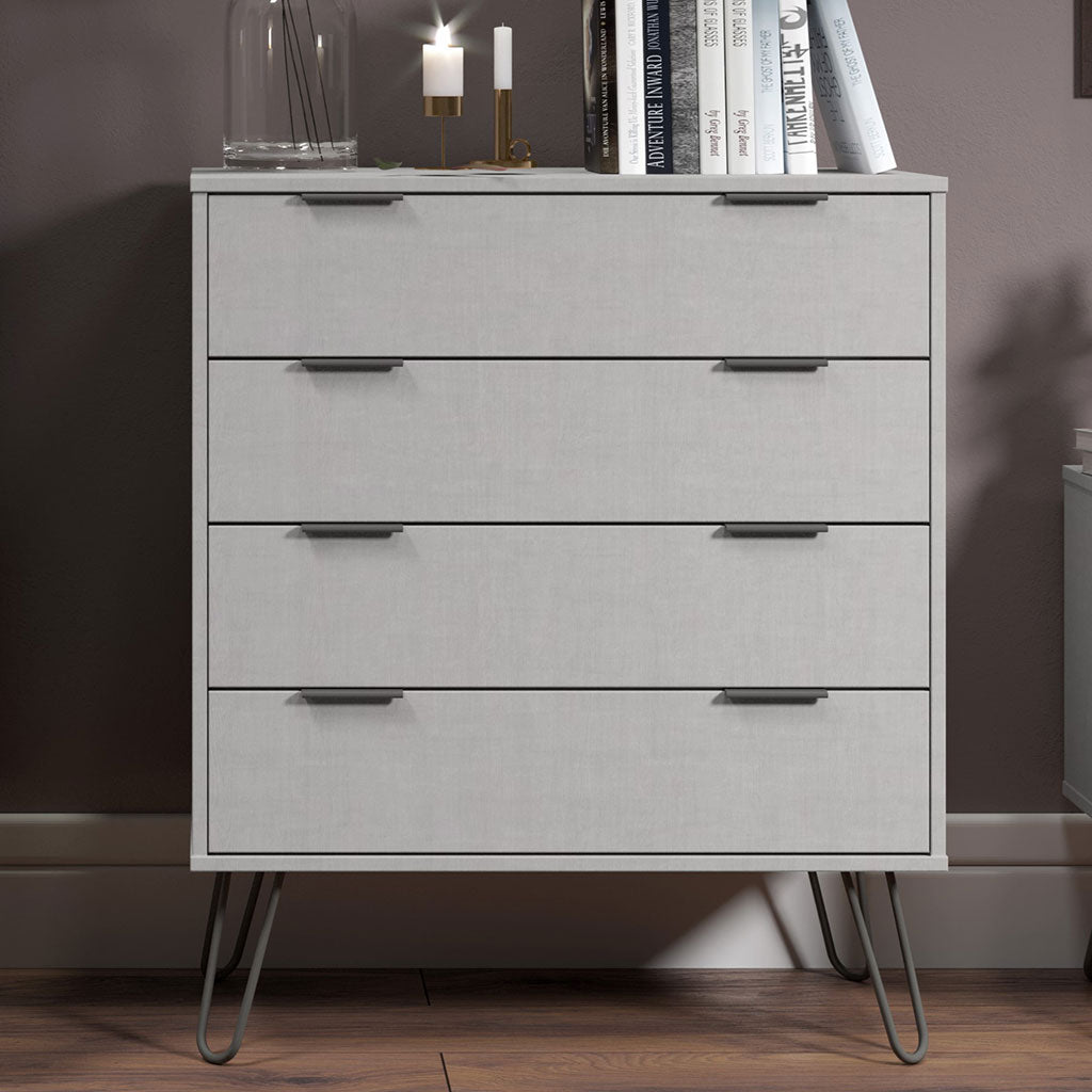 Wooden Chest Of 4 Drawers - Augusta