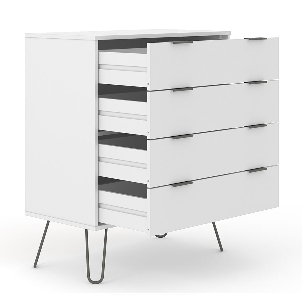 Wooden Chest Of 4 Drawers - Augusta