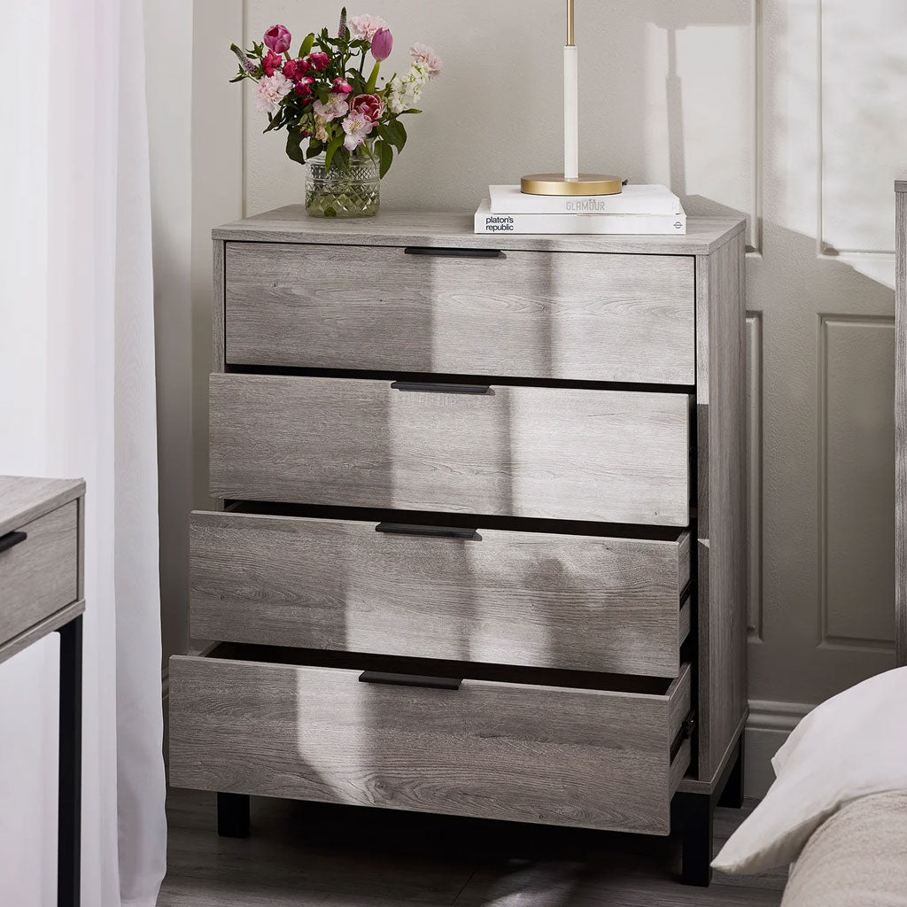 Wooden Chest Of 4 Drawers - Bali