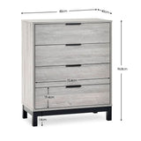 Wooden Chest Of 4 Drawers - Bali