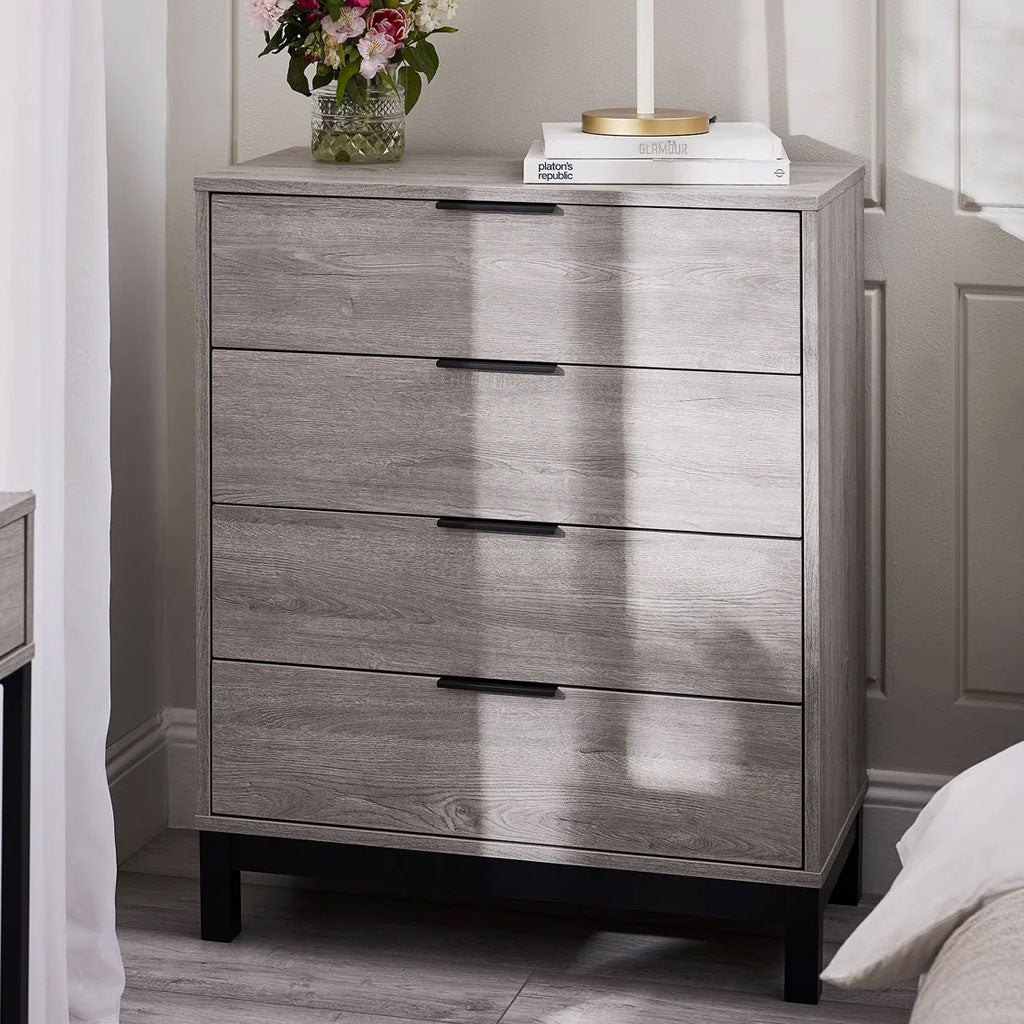 Wooden Chest Of 4 Drawers - Bali