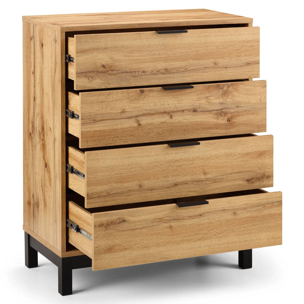 Wooden Chest Of 4 Drawers - Bali