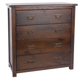 Wooden Chest Of 4 Drawers - Boston