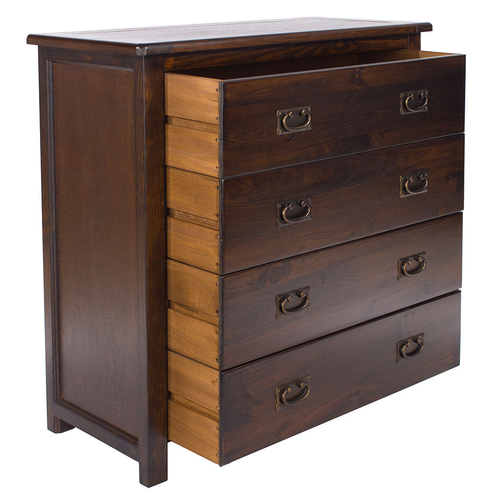 Wooden Chest Of 4 Drawers - Boston