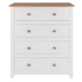 Wooden Chest Of 4 Drawers - Capri
