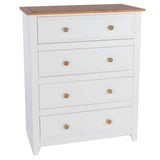 Wooden Chest Of 4 Drawers - Capri