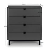 Wooden Chest Of 4 Drawers - Chloe