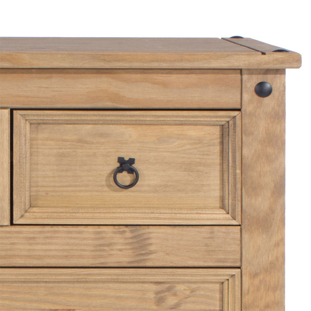 Wooden Chest Of 4 Drawers 91cm Wide - Corona