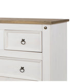 Wooden Chest Of 4 Drawers 91cm Wide - Corona