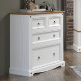 Wooden Chest Of 4 Drawers 91cm Wide - Corona