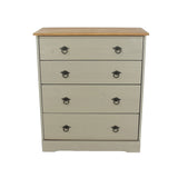 Wooden Chest Of 4 Drawers - Corona Compact