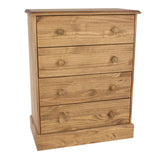 Wooden Chest Of 4 Drawers - Cotswold