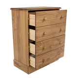 Wooden Chest Of 4 Drawers - Cotswold