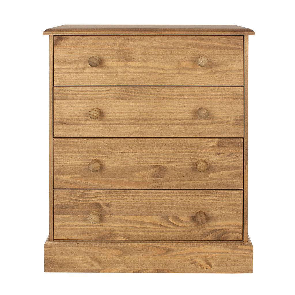 Wooden Chest Of 4 Drawers - Cotswold