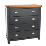 Wooden Chest Of 4 Drawers - Dunkeld
