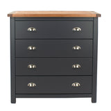 Wooden Chest Of 4 Drawers - Dunkeld