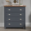 Wooden Chest Of 4 Drawers - Dunkeld