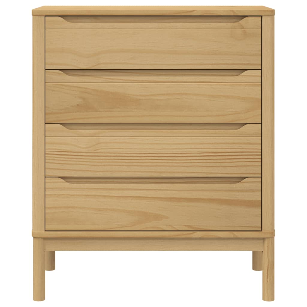 Wooden Chest Of 4 Drawers - Floro