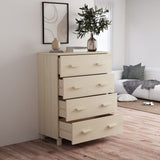 Wooden Chest Of 4 Drawers - Hamar