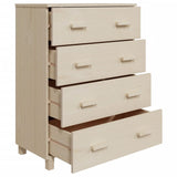 Wooden Chest Of 4 Drawers - Hamar