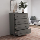 Wooden Chest Of 4 Drawers - Hamar
