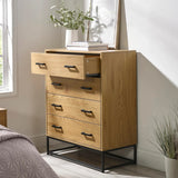 Wooden Chest of 4 Drawers - Harlow