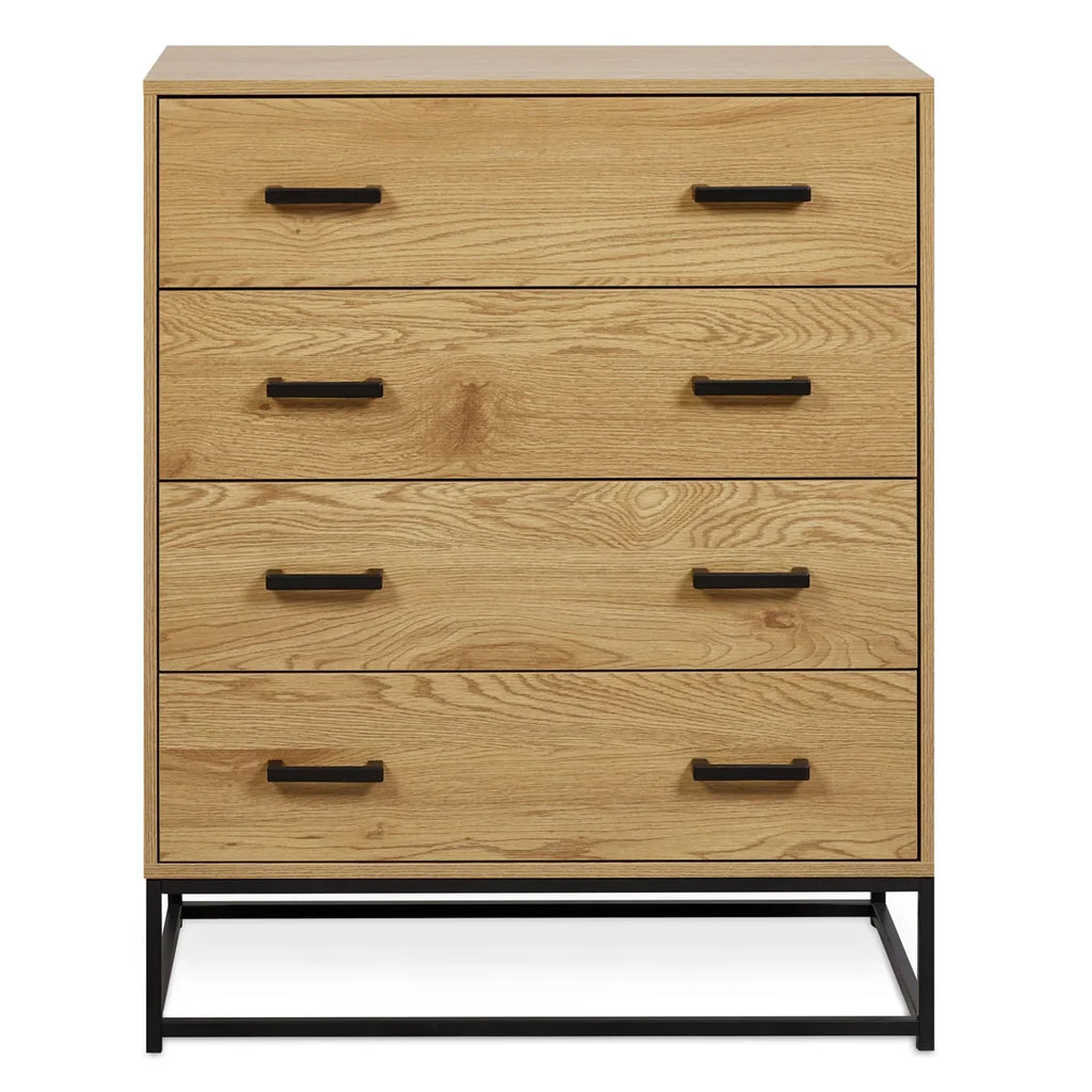 Wooden Chest of 4 Drawers - Harlow
