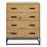 Wooden Chest of 4 Drawers - Harlow