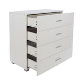 Wooden Chest Of 4 Drawers - Lido