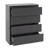 Wooden Chest Of 4 Drawers - Malvern