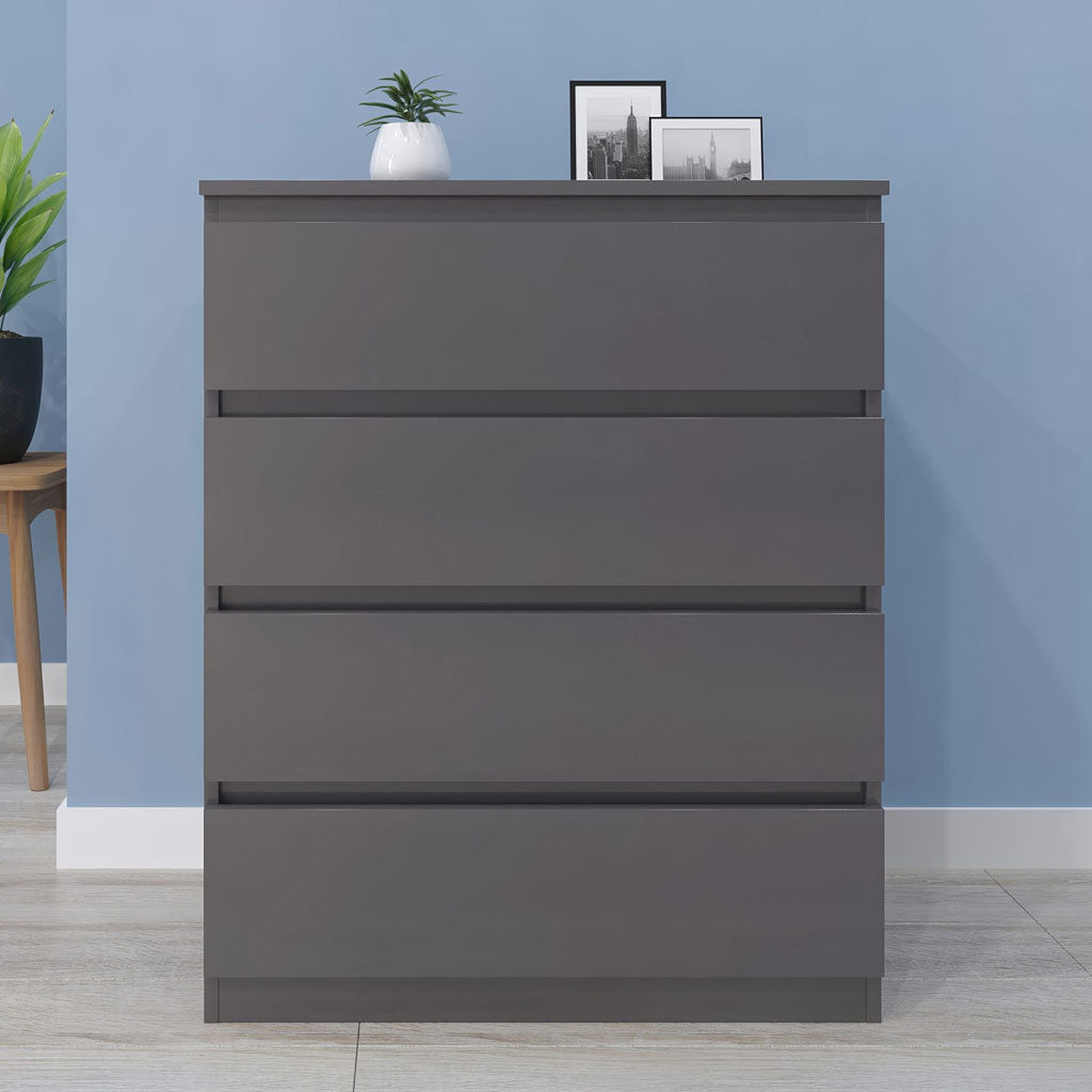 Wooden Chest Of 4 Drawers - Malvern