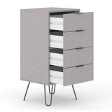 Wooden Chest Of 4 Drawers Narrow - Augusta
