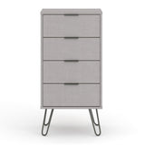 Wooden Chest Of 4 Drawers Narrow - Augusta