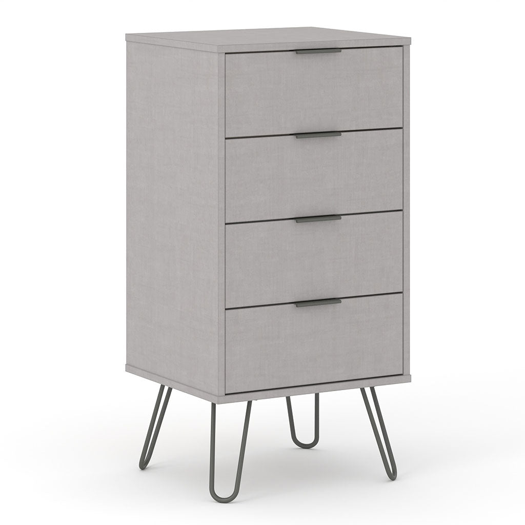 Wooden Chest Of 4 Drawers Narrow - Augusta