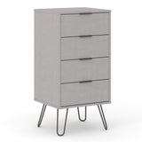 Wooden Chest Of 4 Drawers Narrow - Augusta