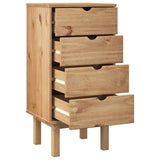 Wooden Chest Of 4 Drawers Narrow - Otta