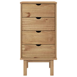 Wooden Chest Of 4 Drawers Narrow - Otta